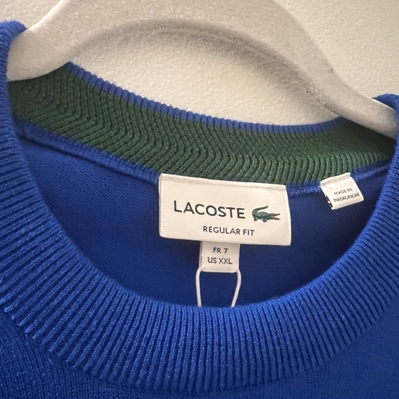 Lacoste Men's Organic Cotton Crew Neck Sweater - Picture 7 of 9